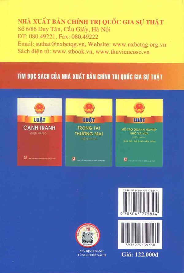 LUẬT DOANH NGHIỆP (HIỆN HÀNH)(SỬA ĐỔI, BỔ SUNG NĂM 2022)