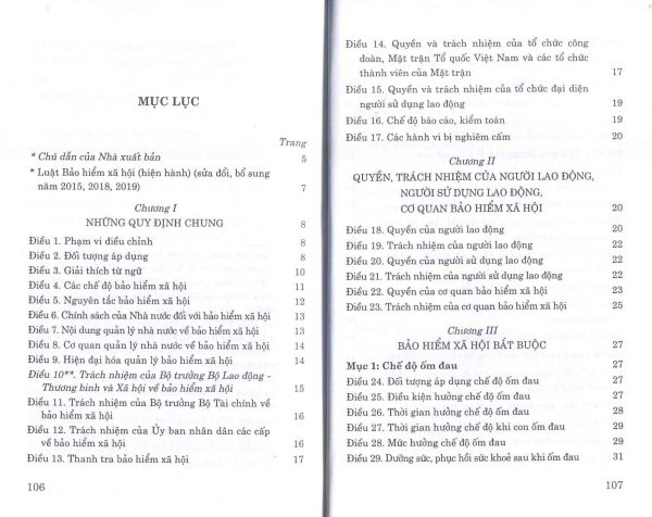 Luật Bảo hiểm xã hội (Hiện hành)(sửa đổi, bổ sung năm 2015, 2018, 2019)