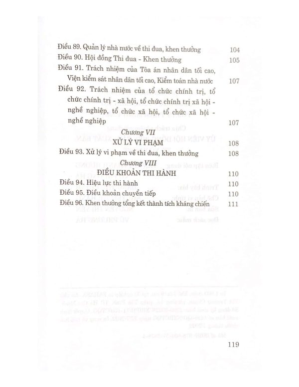 Luật Thi đua, khen thưởng