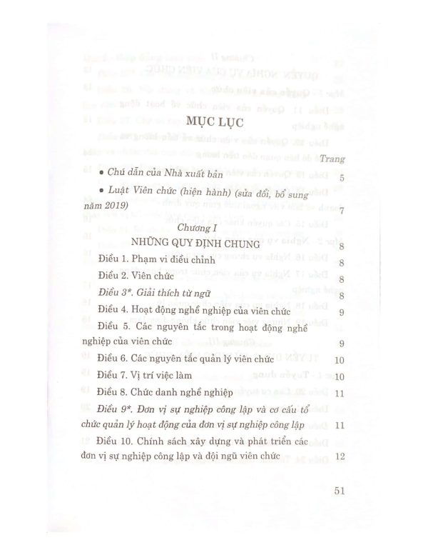 Luật viên chức (hiện hành) (sửa đổi, bổ sung năm 2019)