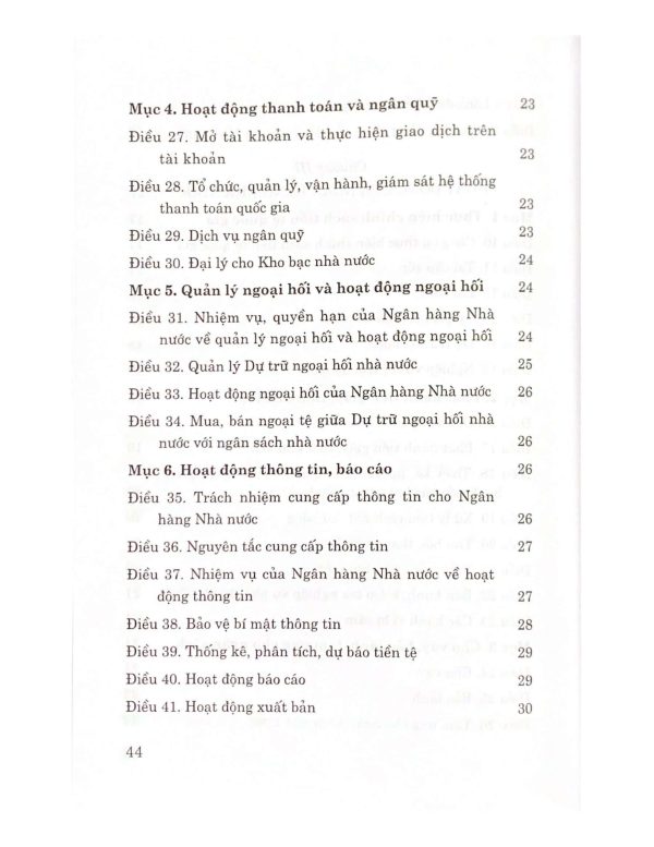 Luật Ngân hàng nhà nước Việt Nam (Hiện hành)