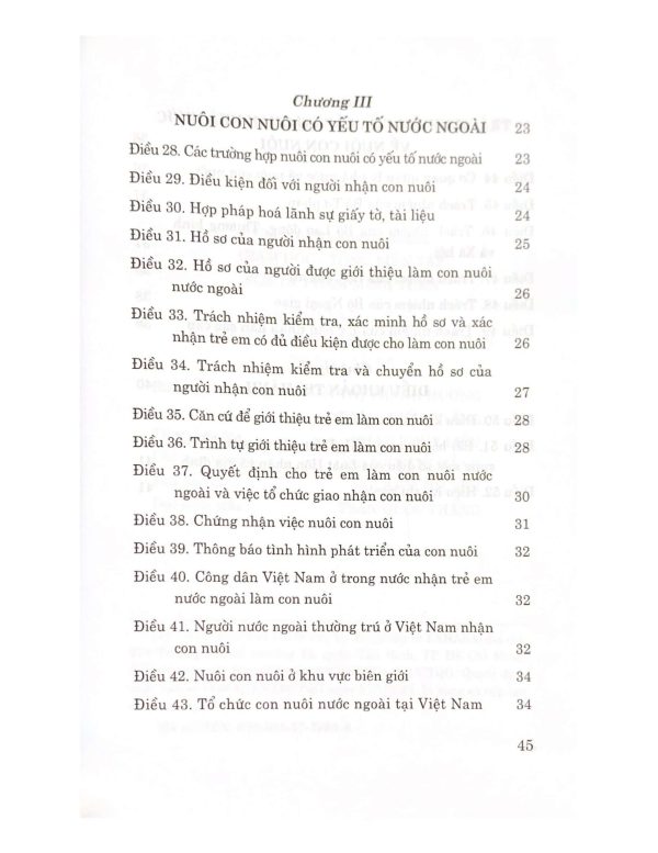 Luật nuôi con nuôi (hiện hành)