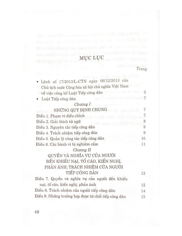 Luật Tiếp công dân (hiện hành)