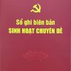 Sổ ghi biên bản sinh hoạt chuyên đề