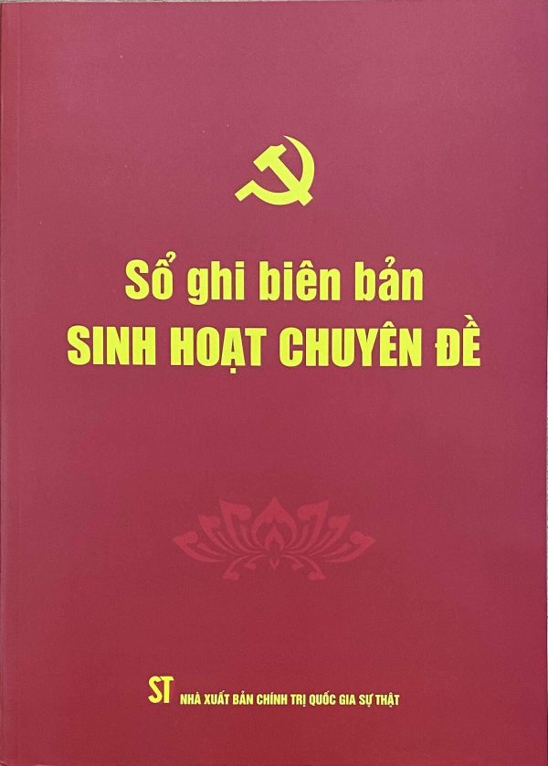 Sổ ghi biên bản sinh hoạt chuyên đề