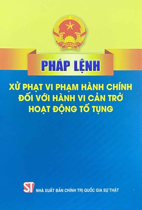 Pháp lệnh xử phạt vi phạm hành chính đối với hành vi cản trở hoạt động tố tụng