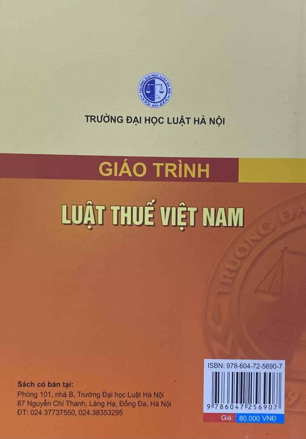 Giáo trình Luật thuế Việt Nam (HN)