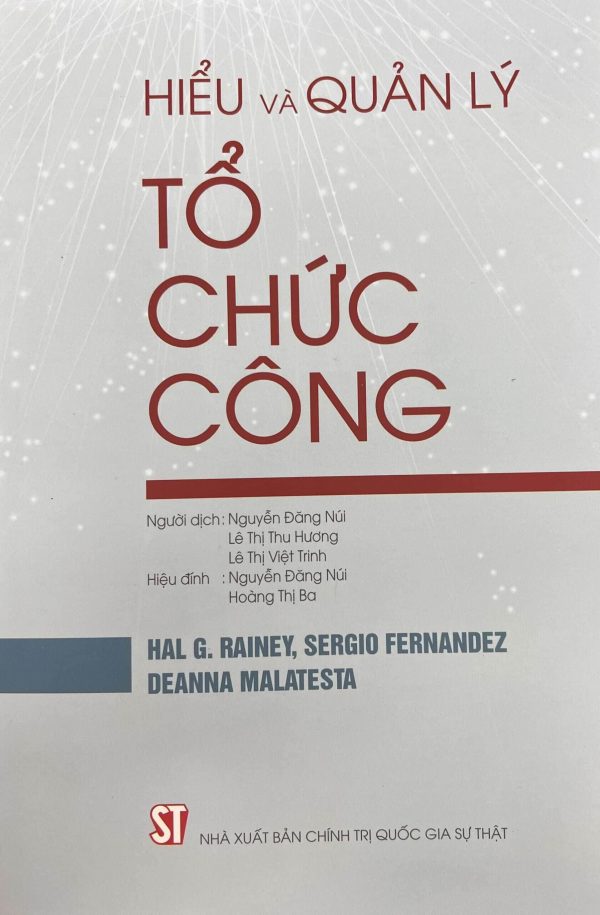HIỀU VÀ QUẢN LÝ TỔ CHỨC CÔNG