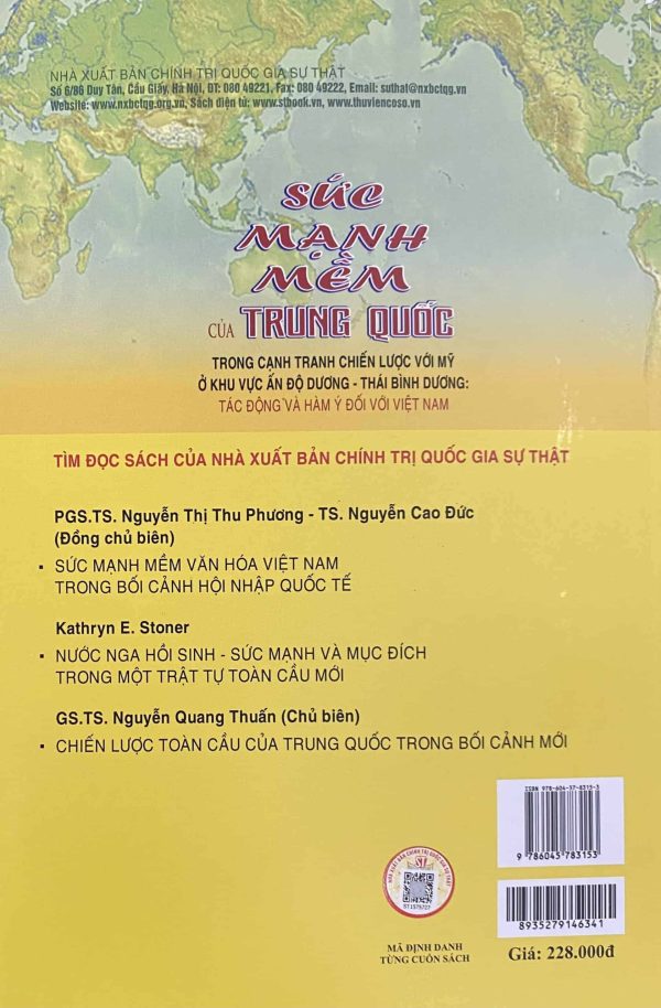 Sức mạnh mềm của Trung Quốc trong cạnh tranh chiến lược với Mỹ ở khu vực Ấn Độ Dương – Thái Bình Dương: tác động và hàm ý đối với Việt Nam (Sách chuyên khảo)