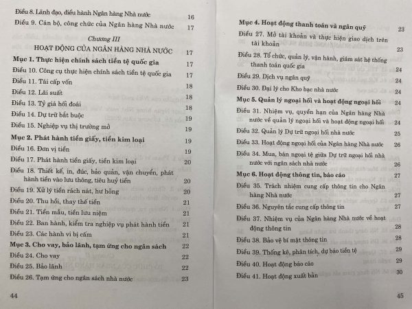 Luật Ngân hàng nhà nước Việt Nam (hiện hành) (sửa đổi, bổ sung năm 2022)