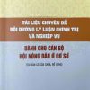 Tài liệu bồi dưỡng lý luận chính trị và nghiệp vụ cho cán bộ Hội Nông dân ở cơ sở
