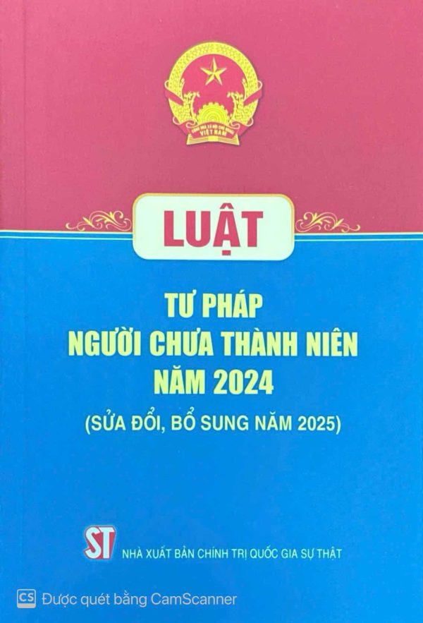 Luật Tư pháp người chưa thành niên năm 2024 (sửa đổi, bổ sung năm 2025)