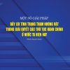 Một số giải pháp đẩy lùi tình trạng tham nhũng vặt trong giải quyết các thủ tục hành chính ở nước ta hiện nay (Sách chuyên khảo)