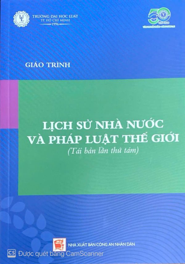 giáo trình lịch sử nhà nước và pháp luật thế giới(Tái bản lần thứ tám)