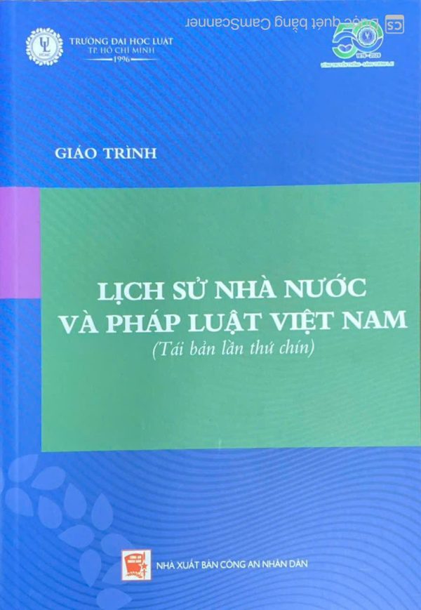 lịch sử nhà nước và pháp luật Việt Nam(tái bản lần thứ chín)