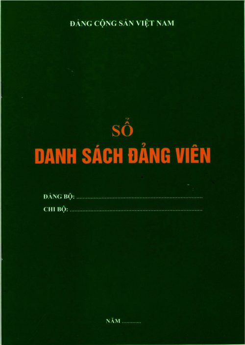 SỔ DANH SÁCH ĐẢNG VIÊN